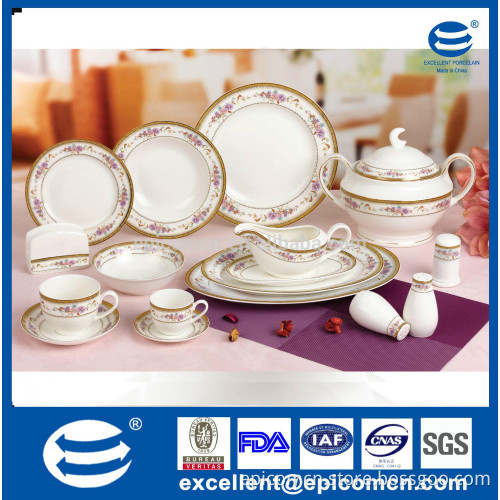 new design bone china dinner set Russia stylish royal fine bone china dinnerware, China manufacturer